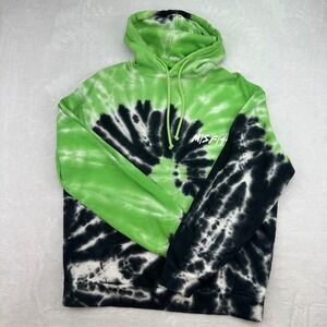 M/SF/T Mad Minds Tie Dye Hoodie Sweatshirt Mens Size S Green Black Pullover